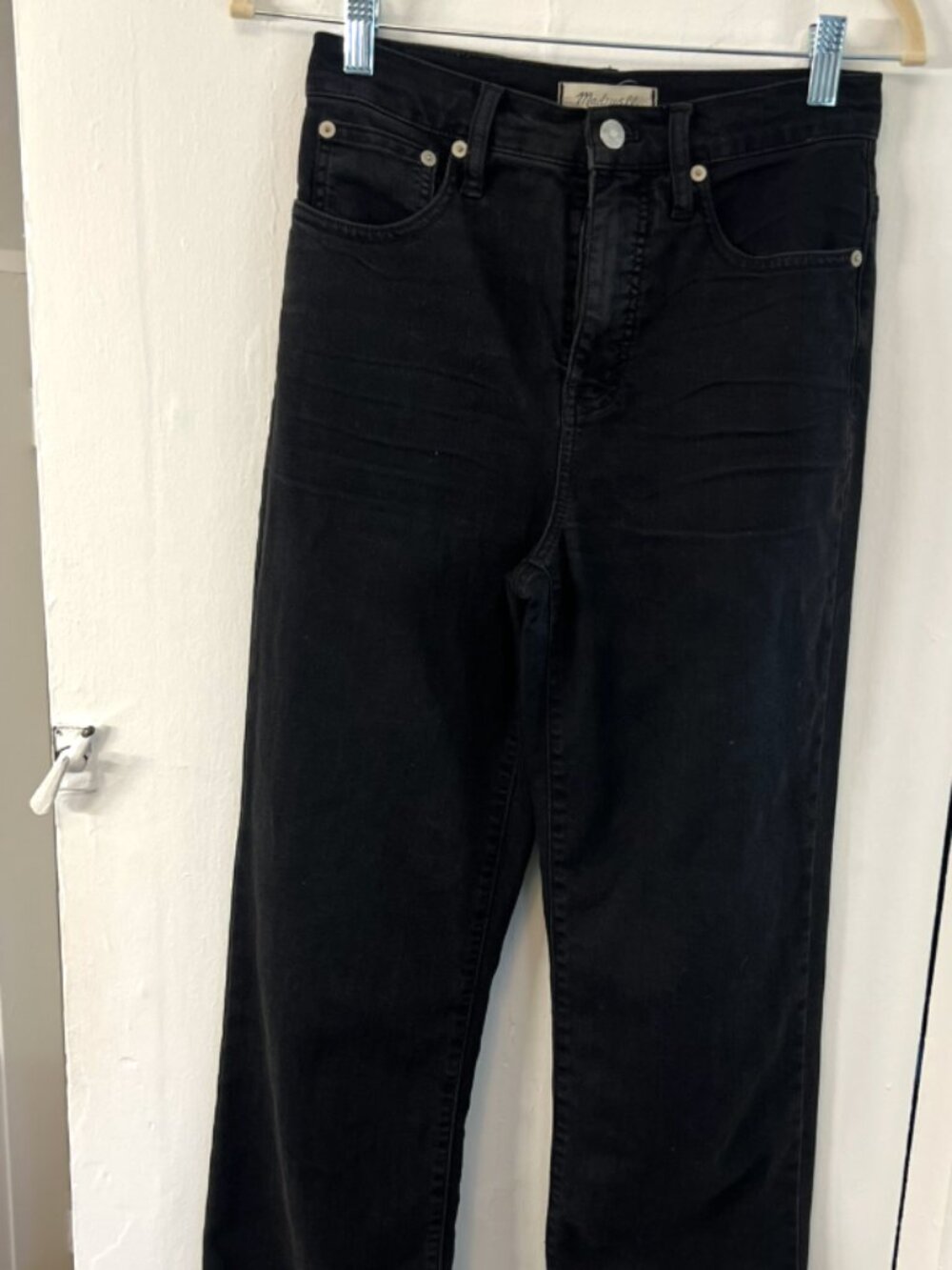 Madewell Perfect Vintage Wide Leg Crop Black